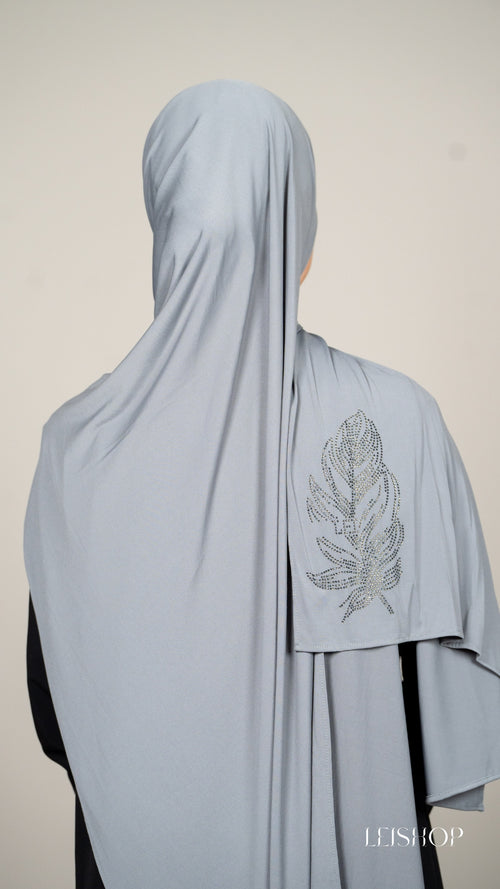 Large Dark Grey Feather 