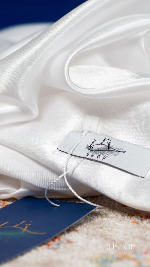 Carré de satin Blanc