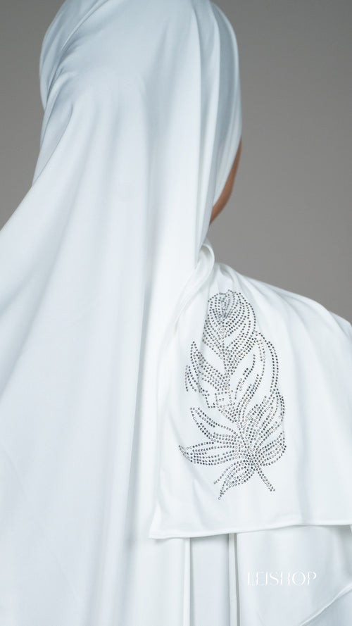Grande plume Blanc