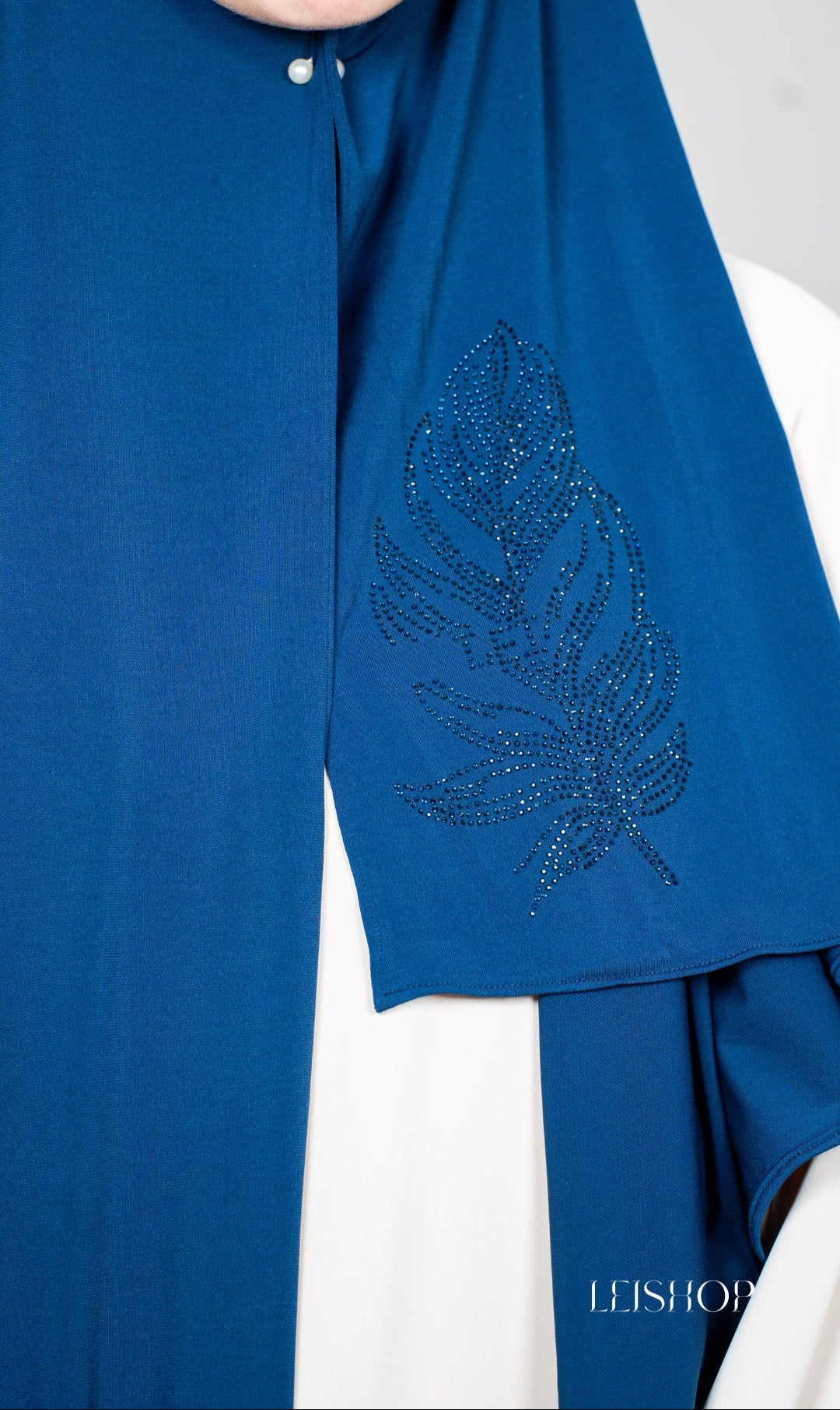 Grande plume Bleu marine