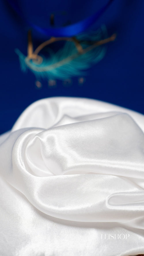 Carré de satin Blanc
