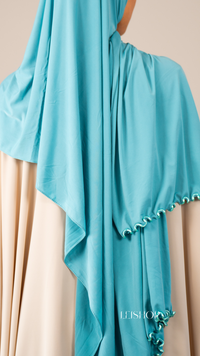 Jersey premium Frisé Turquoise