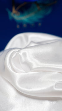 Carré de soie Blanc