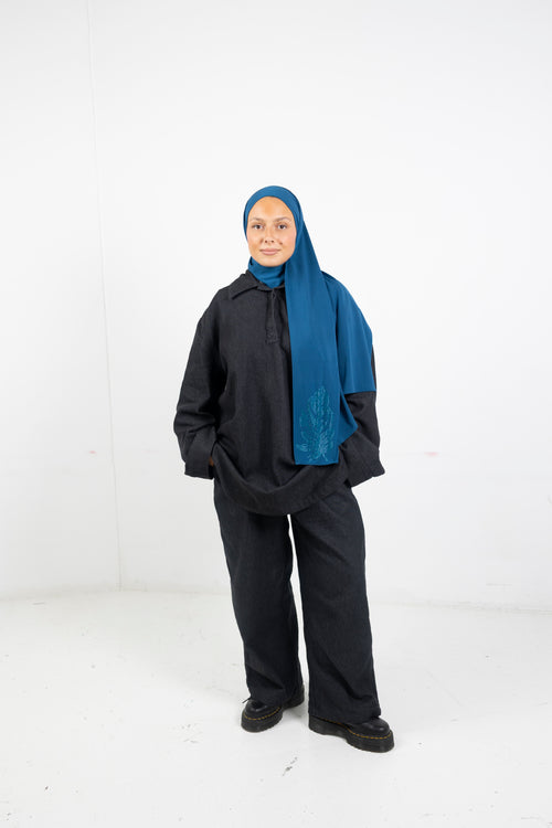 Grande plume Denim