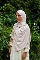Beige bamboo jersey