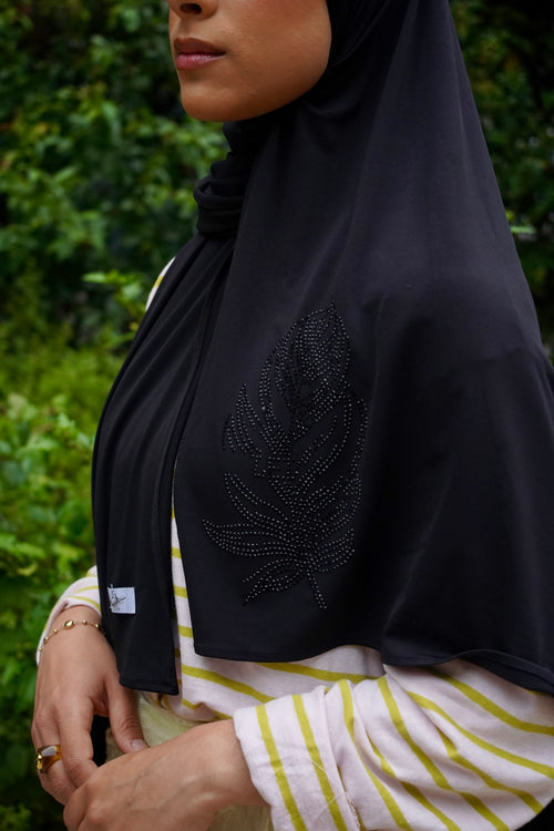 Large Black Feather 