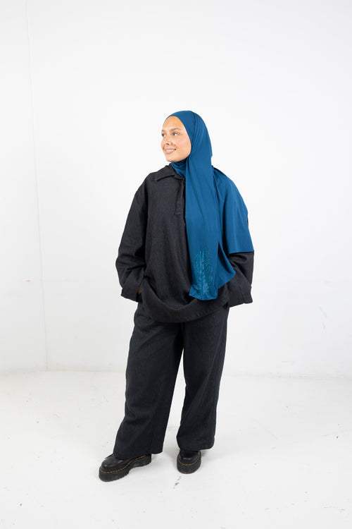Grande plume Denim