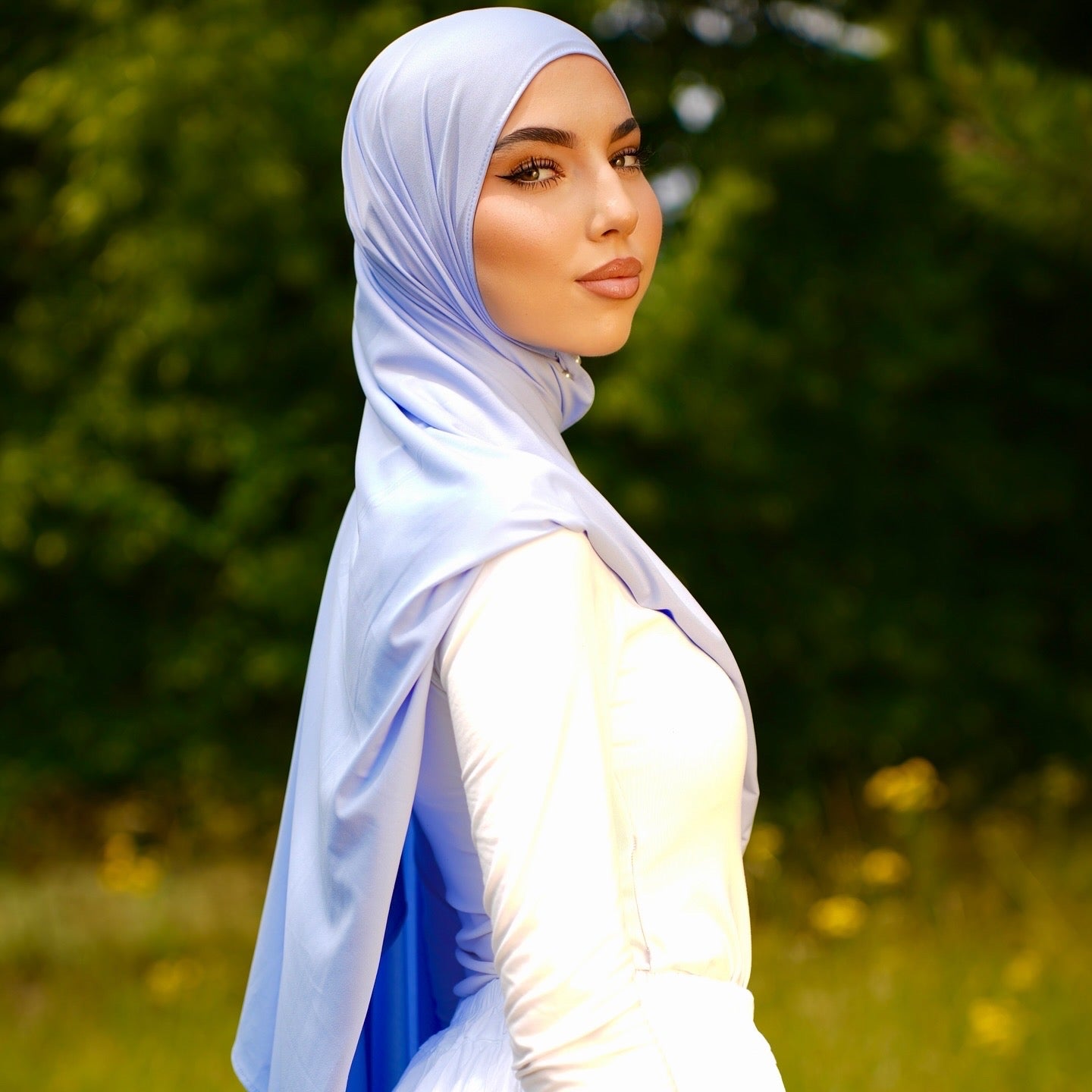 Grande plume Bleuet