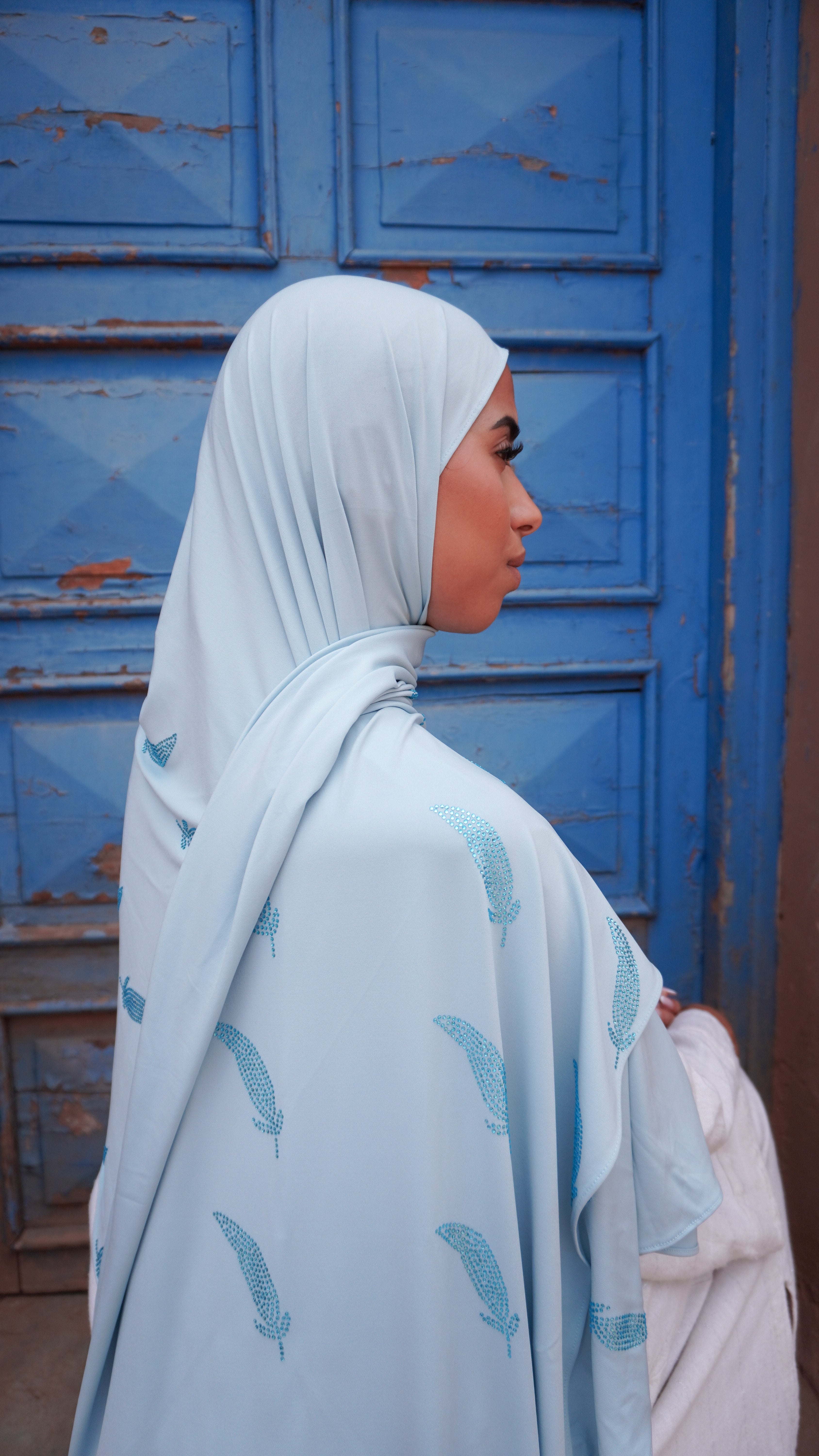 Mini Baby Blue Feather