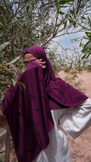 Mini plume Aubergine