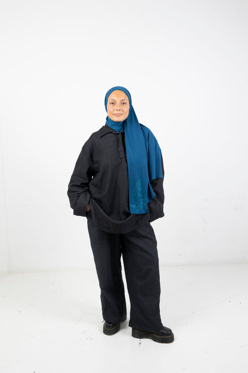 Grande plume Denim