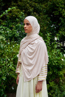 Beige bamboo jersey
