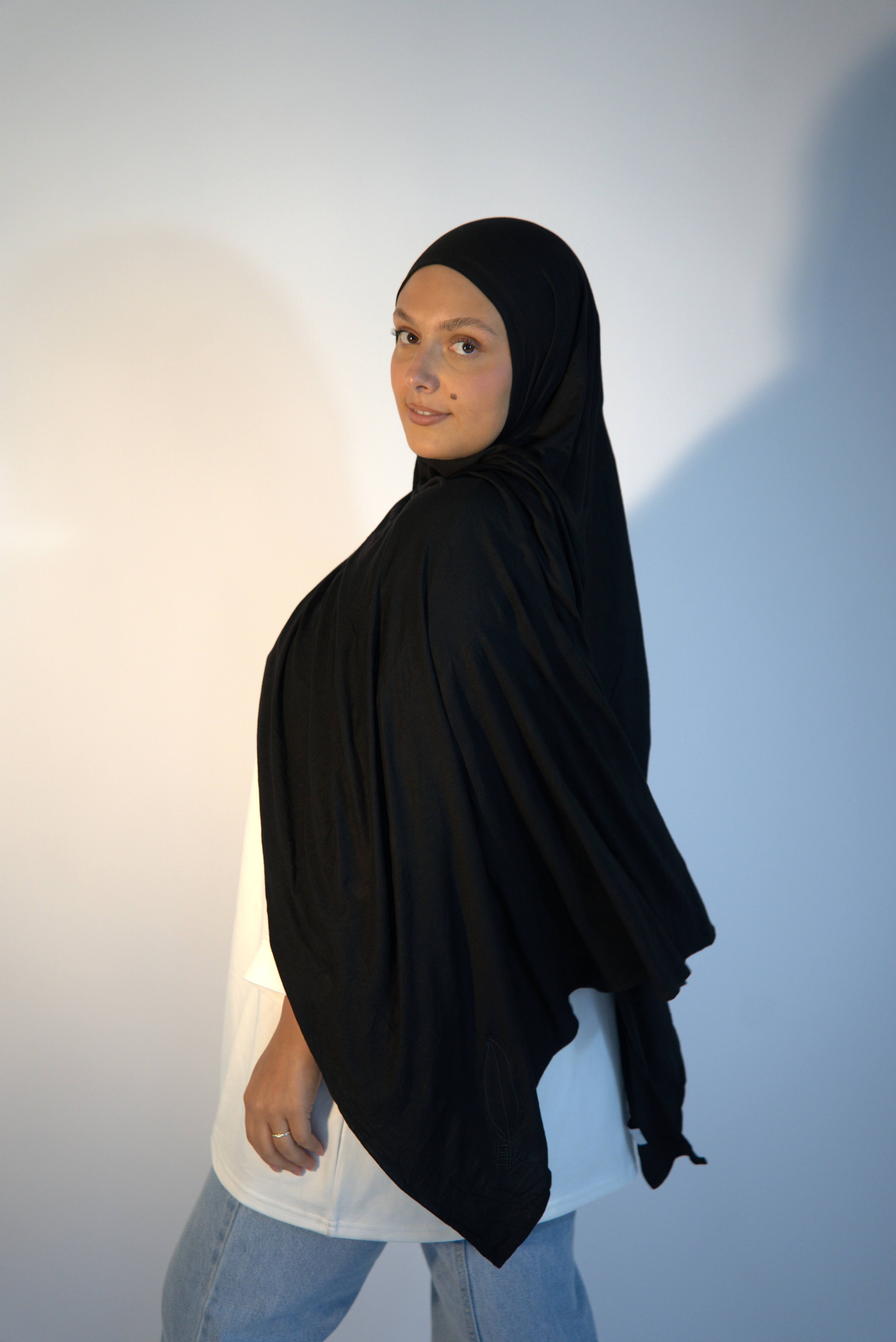 Jersey bamboo Noir