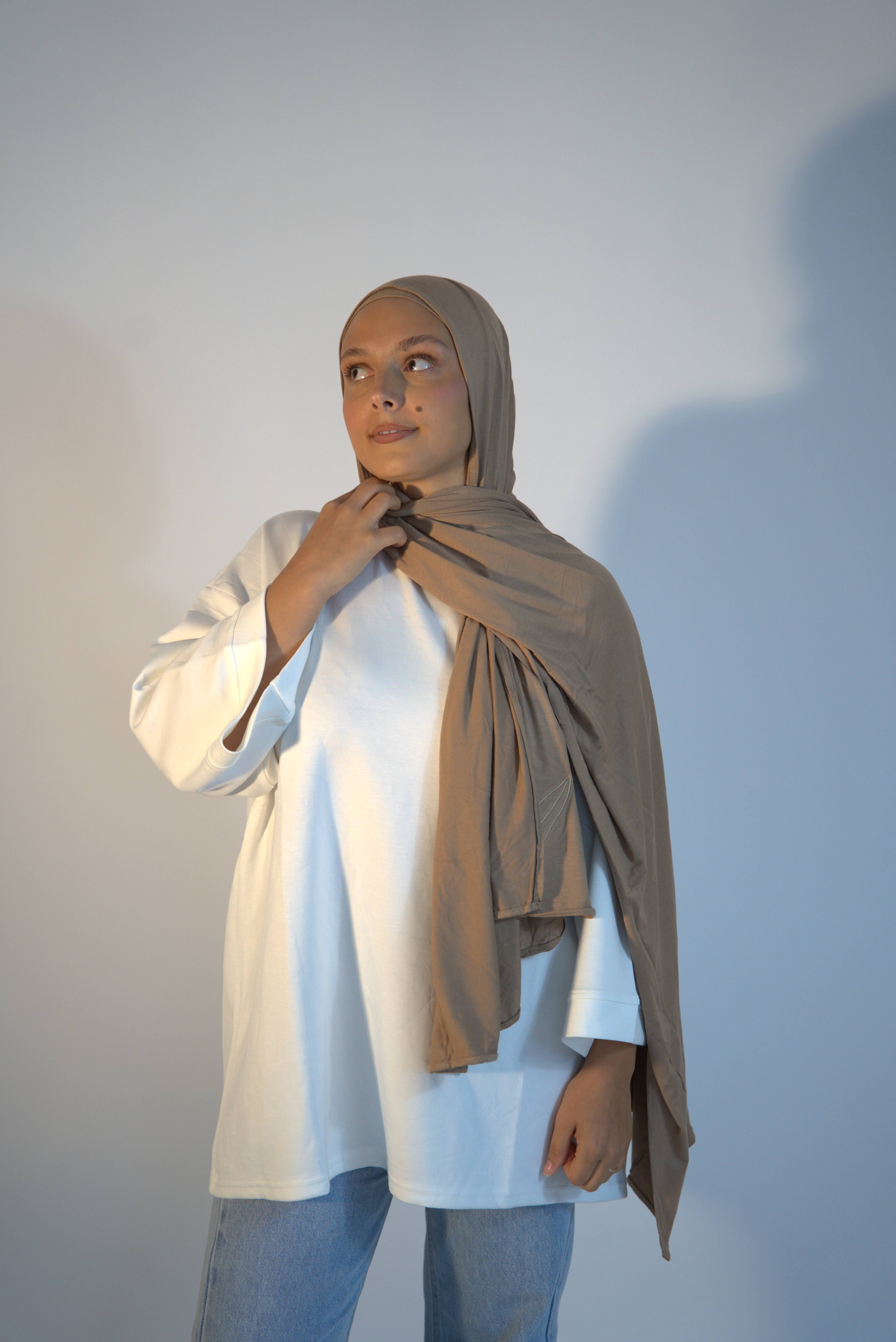 Bonnet bamboo à nouer Moka