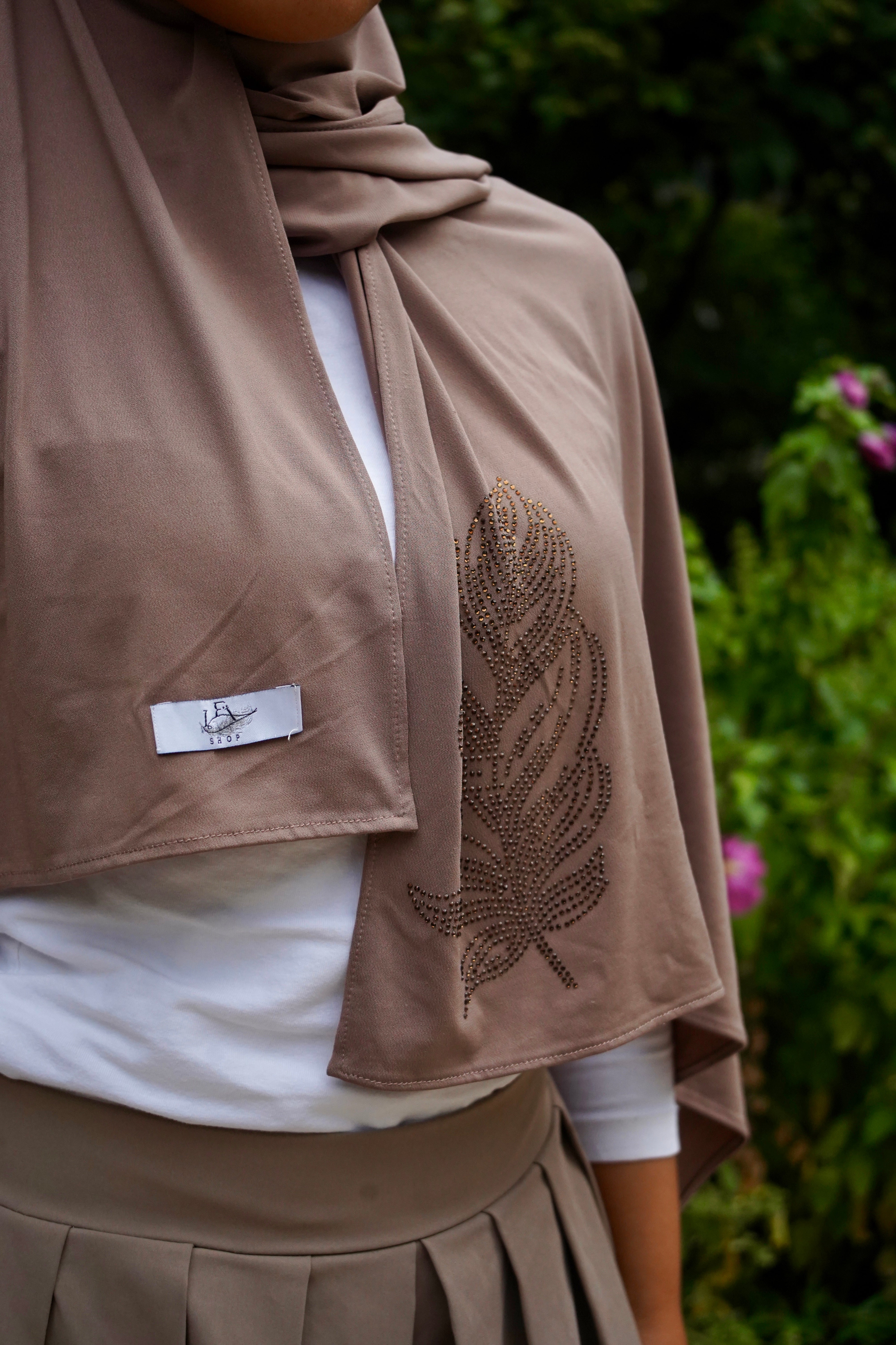 Grande plume Taupe