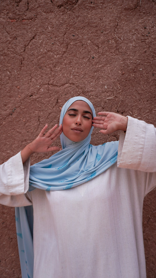 Mini Baby Blue Feather