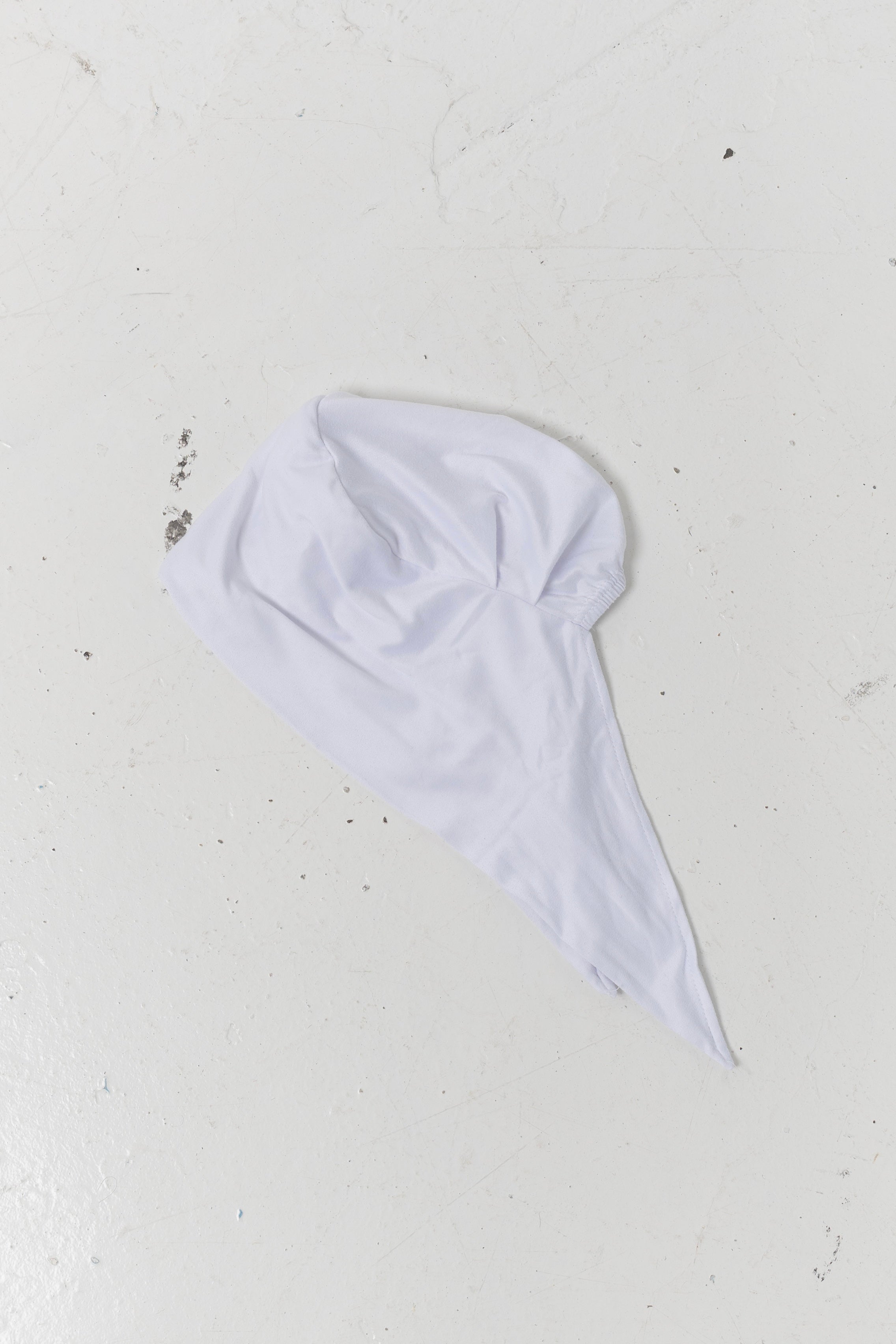 Bonnet bamboo à nouer Blanc