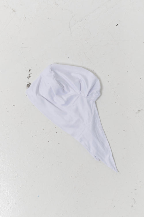 Bonnet bamboo à nouer Blanc