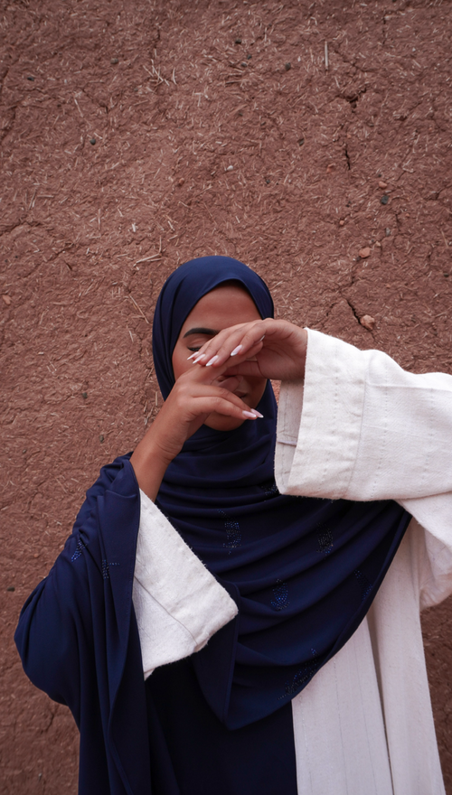 Mini Navy Blue Feather