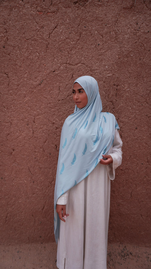 Mini Baby Blue Feather