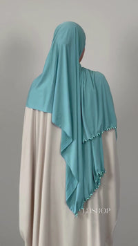 Jersey premium Frisé Turquoise